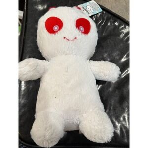 Mondo White Plush Toy Red Eyes Cute Kawaii Stuffed Animal Collectible